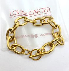 Louise Carter J’adore Chunky Bracelet 14k Gold PVD Stainless Steel 7″