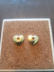 Heart Charms Brass For Jewelery Gold Color Water Resistant Nickel Free Brand New