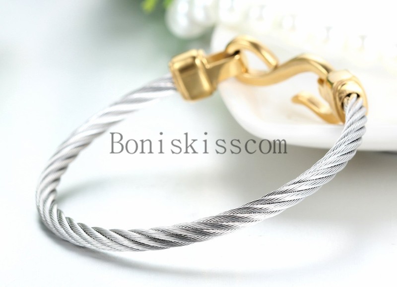 Love Infinity Symbol Charm Stainless Steel Cable Women's Cuff Bangle Bracelet gallery