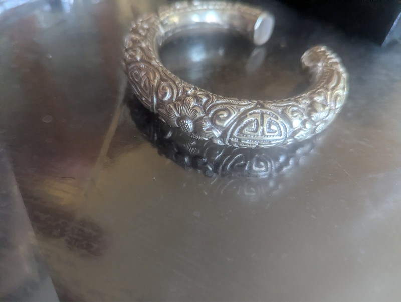 Silver tone cuff gallery