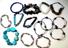 Women’s Stretch Bracelet Lot, 14 Count, Dress Up