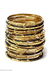 NWT $100 Amrita Singh Eileen 33 Stack Set Boho Bangle Bracelet Fashion Jewelry