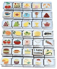 9mm Italian Charms Food And Drink Fruit Fish Drinks Tea Coffee (Collection #3)
