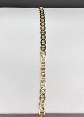 18 kt Yellow Gold Filled Gucci Link Bracelet 6mm 7.5″