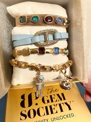 Bomb Party Gem Society Holiday Stacks RARE UNICORN Santas Bag + Bear 2 Charms