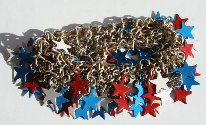 Bracelet Stretch Stars Pins USA Patriotic July 4th gallery