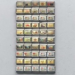 50 Pieces ITALIAN CHARMS 9 MM lot #276 Wholesale New Old Stock NOS Photo Charms