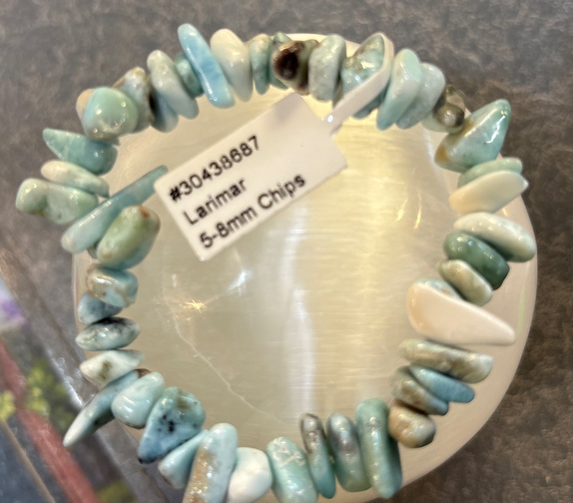 5-8 Mm Larimar Chip Bracelet gallery