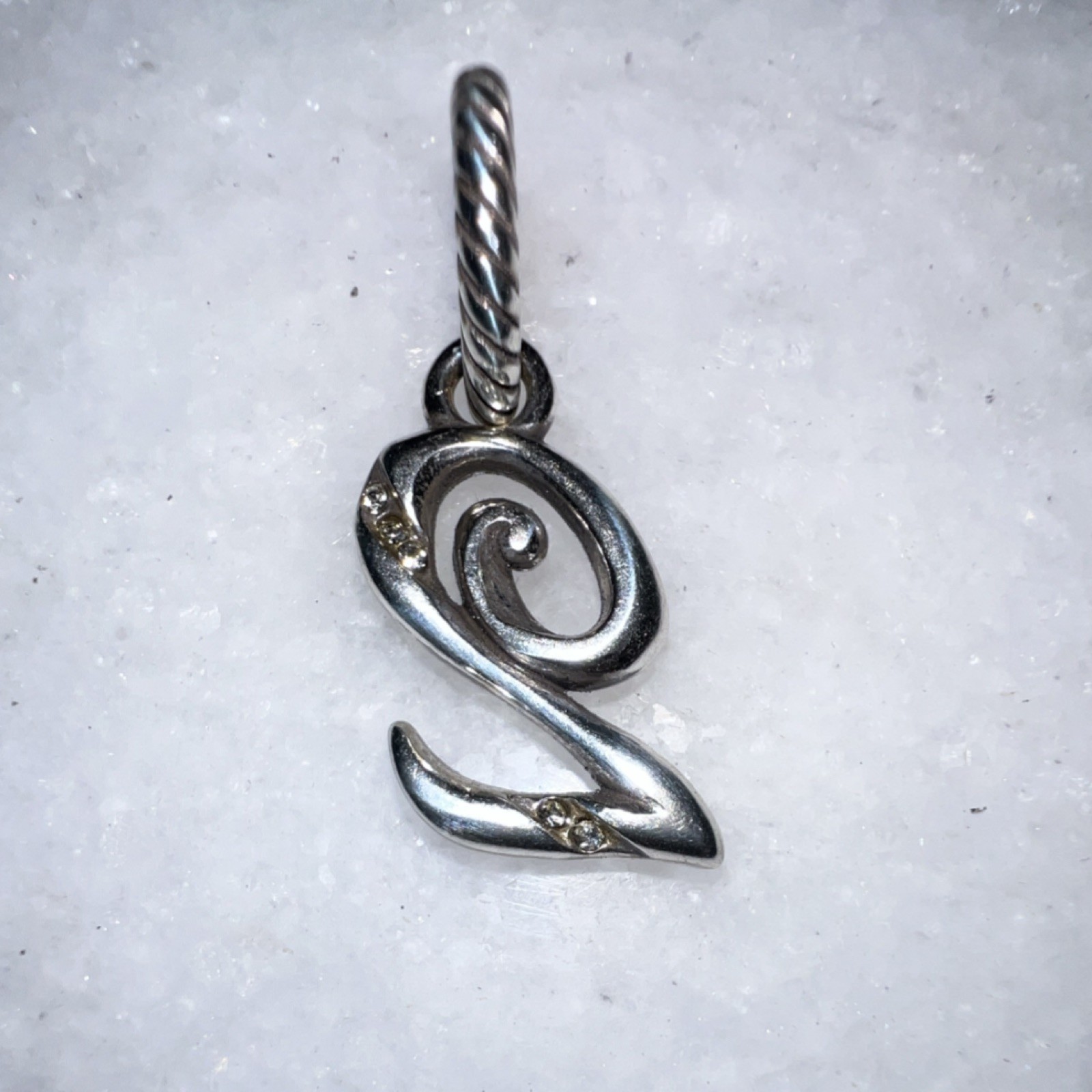 Brighton Silver Stone Number 2 Dangle Charm Metal Numbers & Words J91522 gallery