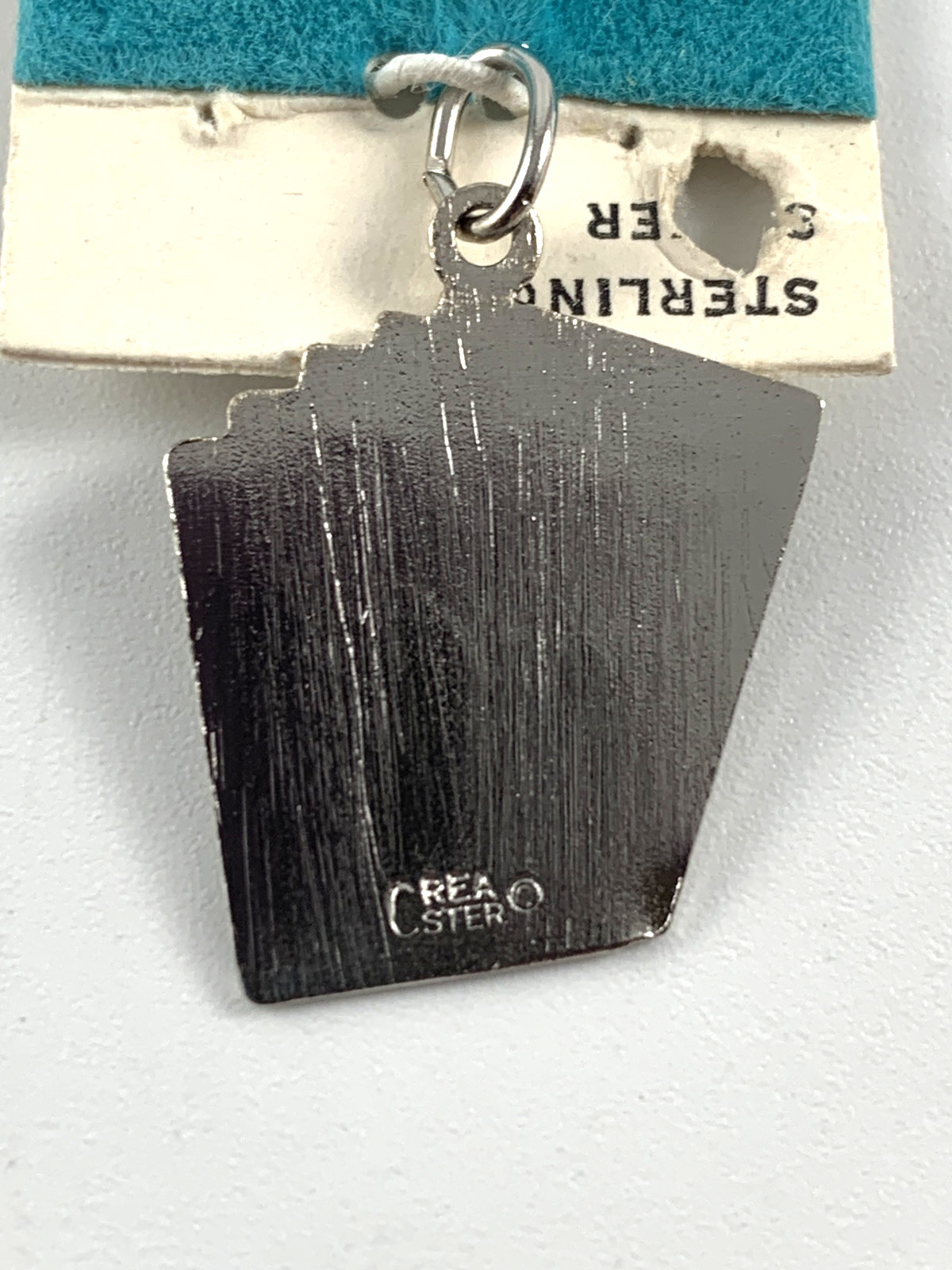 Royal Flush Sterling Silver Charm | Cards Spades | New Old Stock | Very Nice gallery