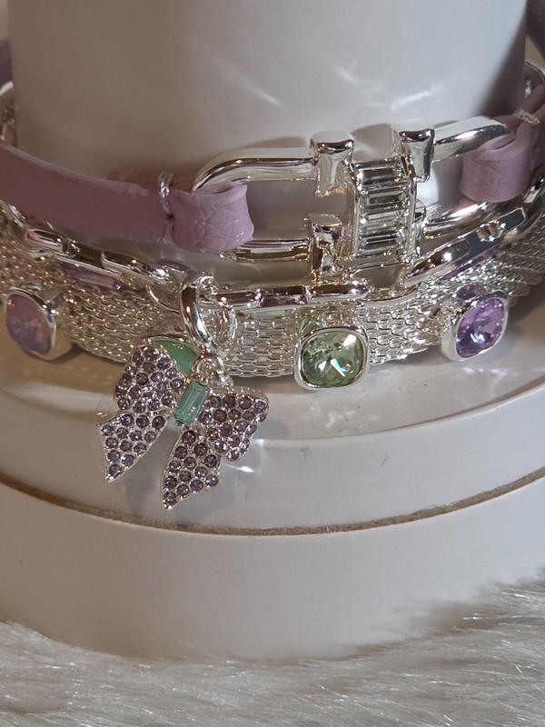 Bomb Party Spring 2026 Stacks “Sweet Serendipity/The Bow” Silver Plating ST96220 gallery