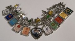 Outlander Book Covers Inspired Charm Bracelet Hand Crafted Jamie Claire