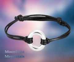 New Circle Nylon Cremation Memorial Urn Ashes Bracelet