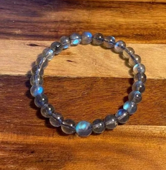 Moonstone Stone Bracelet Natural 7-8mm Gemstone Stretch Energy Bracelet Gift gallery