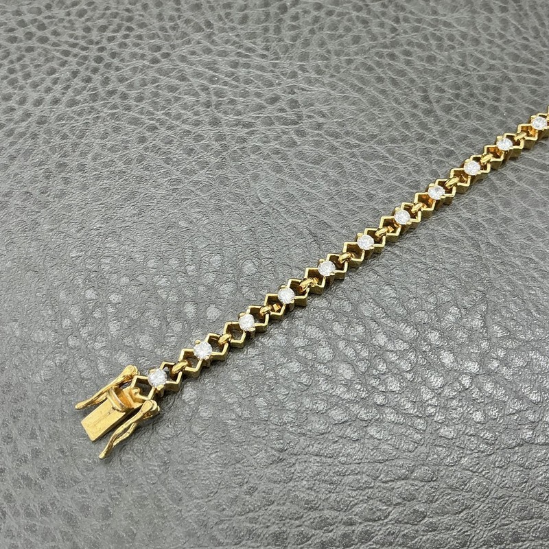 Bracelet Cubic Zirconia Tennis Womens 7 In Vermeil 925 Sterling Plated Jewelry gallery