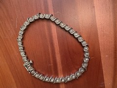 Sterling Silver Tennis Bracelet 9.3g 7in Marked UD 925