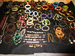 Lot of 148 Bracelets Nothing But Bracelets Collectible Mixed Materials