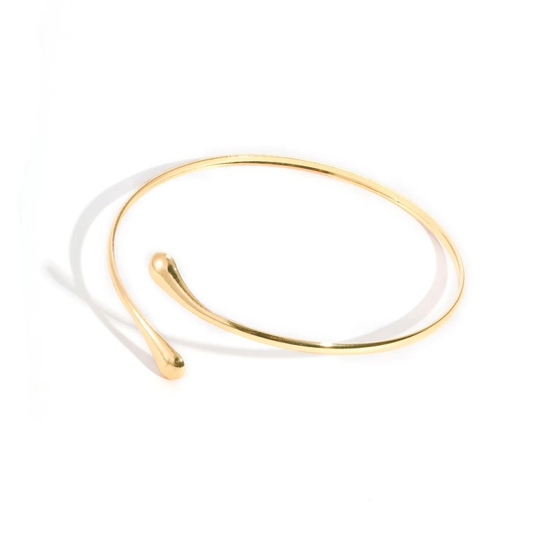 Bracelet for Women Stainless Steel Geometric Coil Upper Arm Band Armlets Jewelry gallery