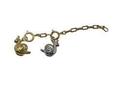 VTG Joan Rivers Noah’s Ark Jeweled Charms Set w leader Chain – Snails