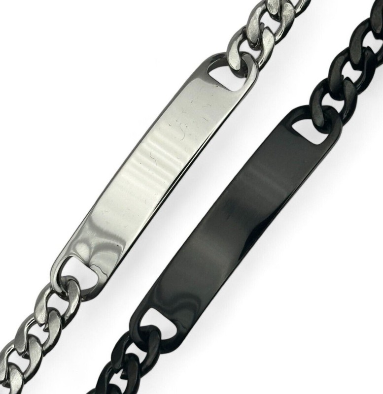 Reuben Boy Custom Any Name Date Silver Bracelet Charm ENGRAVED Gift Box gallery