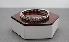 FASHION JEWELRY RHINESTONE BANGLE BRACELET 6.25″ #COS037