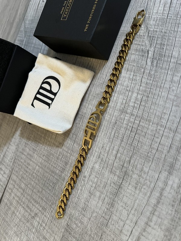 TAYLOR SWIFT TTPD The Tortured Poets Department Bracelet L/XL Gold Chain Link gallery