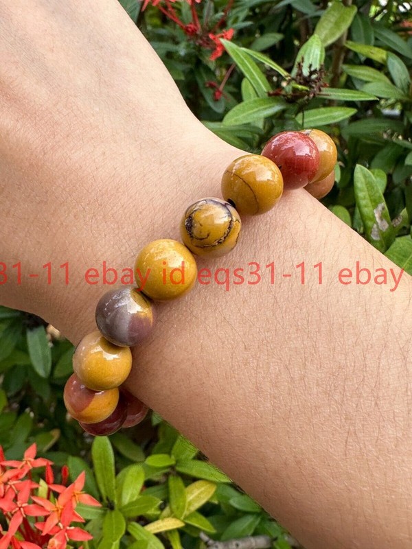 Grade A++ Mookaite Adjustable Bead Bracelet 6/8/10mm, Wholesale Bulk Lot gallery