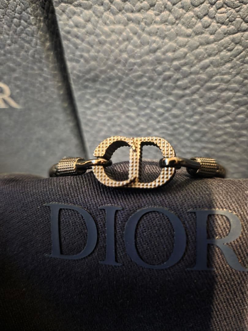 Dior CD Icon Blade Leather Bracelet Timepiece Jewelry Genuine Authentic gallery