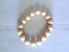 Unbranded Beige Bead Bracelet Stretch Costume Fashion Jewelry Mom Gifts For Her