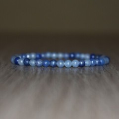 Blue Aventurine Stone Bead Bracelet Natural Gemstone Dainty Gifts Handmade