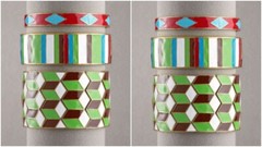 Lee Angel Neiman Marcus Women’s Enamel Curved Link Wide bangle Bracelet NWT 229