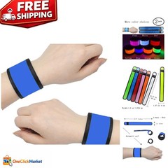 LED Glow Slap Bracelets – High Visibility Safety Wristbands for All Activities
