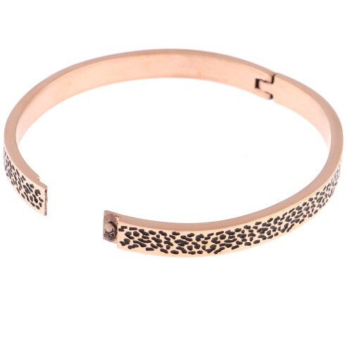 New Copper Tone Metal Fold Over Bracelet WDB023-COP gallery