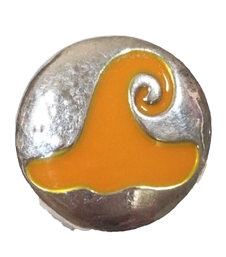 HAT ORANGE 18mm/20mm GINGER SNAP BUTTON POPPER INTERCHANGEABLE JEWELRY