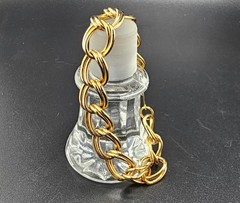 Gold-Tone Double Link Chain Bracelet