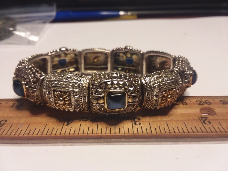 Approx 7.5" Balinese Style Bracelet W/Magnetic Closure 01-01-2026 gallery