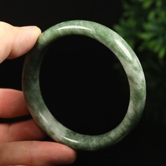 59mm Grade A 100% Natural Green Jade Bangle Bracelet Women’s Bracelet 59888