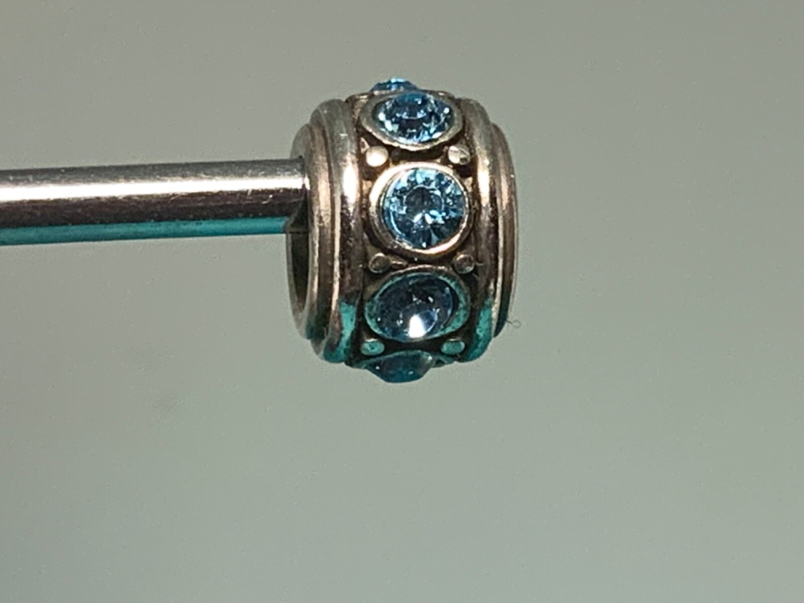 🌸 Brighton Silver Light Blue Glam Spacer Bead (B4) 🌸 gallery