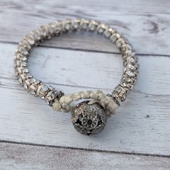 Unusual Chunky Ball & Loop Bracelet – Fair Condition