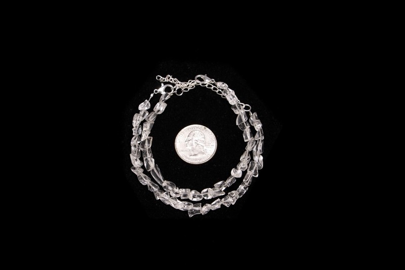 Crystal Quartz Smooth Uncut Beaded Bracelets Clear Quartz Beads Women Bracelet gallery