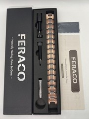 Feraco Copper Bracelet for Men Magnetic Therapy Adjustable Jewelry Watch Style