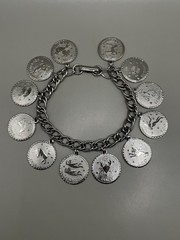 Women’s Zodiac Astrology Sign Charm Bracelet Silver Tone Metal 7.25”