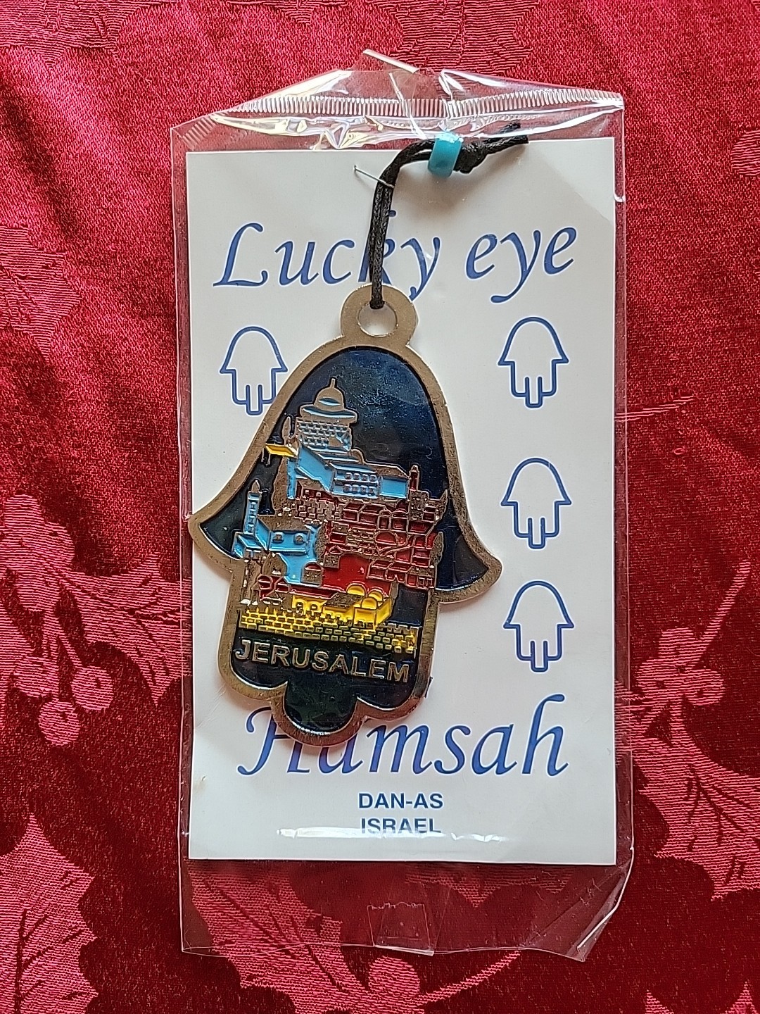 Lucky eye Hamsah Jerusalem Amulet Ornament Pendant Charm Judaism Israel gallery