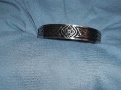 CELTIC NORSE KNOT DESIGN STAINLESS CUFF BRACELET