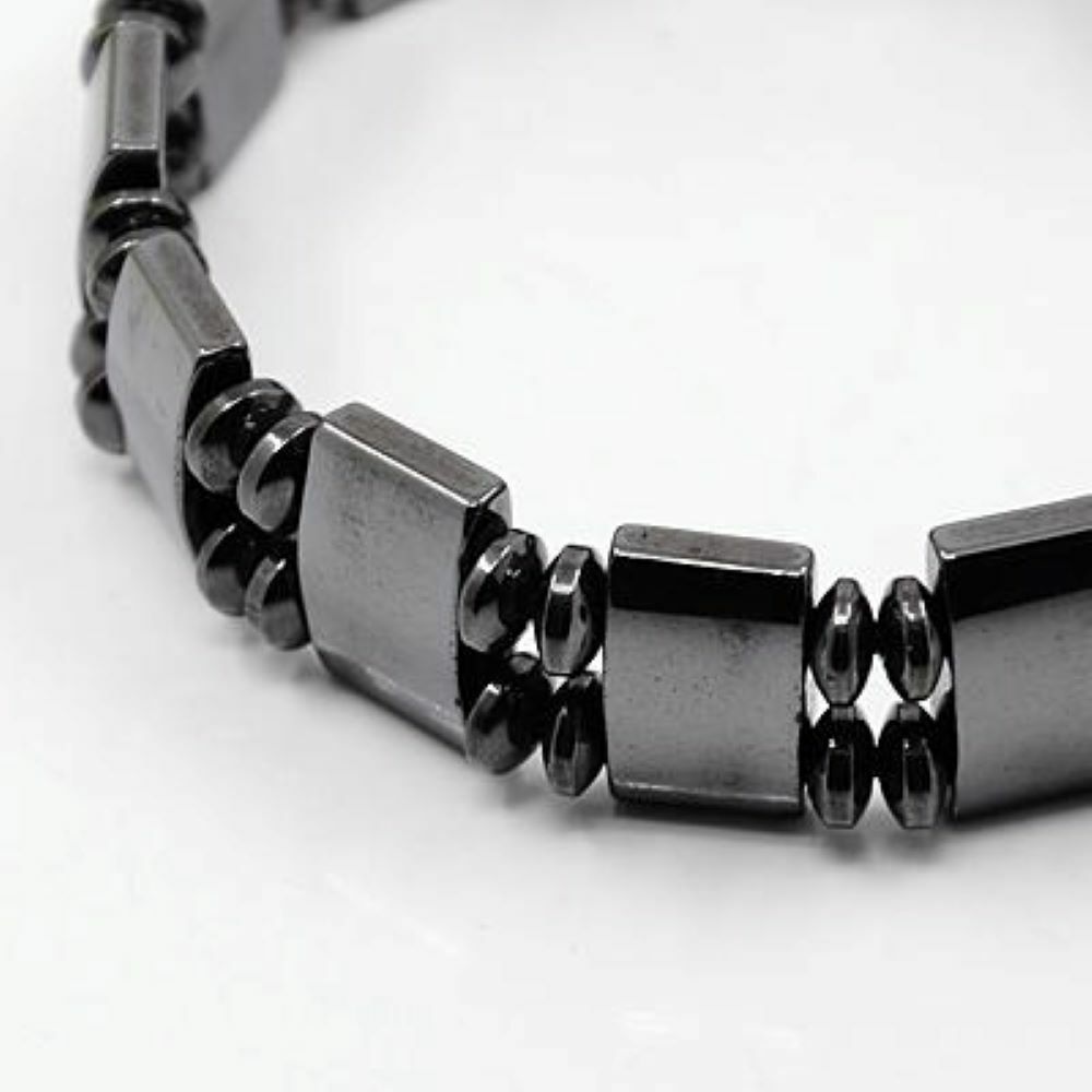 Magnetic Hematite Bracelet Pain Relief Powerfull Elastic Therapy Arthritis P276 gallery