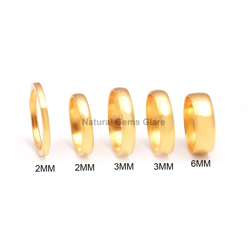 Wedding Bands Minimalist Comfort Fi Yellow Promise Ring 14k gold ring
