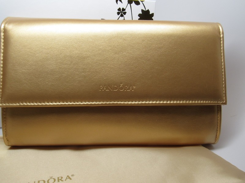 Pandora Limited Ed. Shine Gold Clutch Handbag w/ Box Collectable Pandora Swag gallery