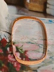 Solid Copper Bangle 21E – 3/16" wide. Will fit a 6 to 6 1/2" wrist.