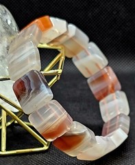 Botswana Agate 14mm Crystal Bangle