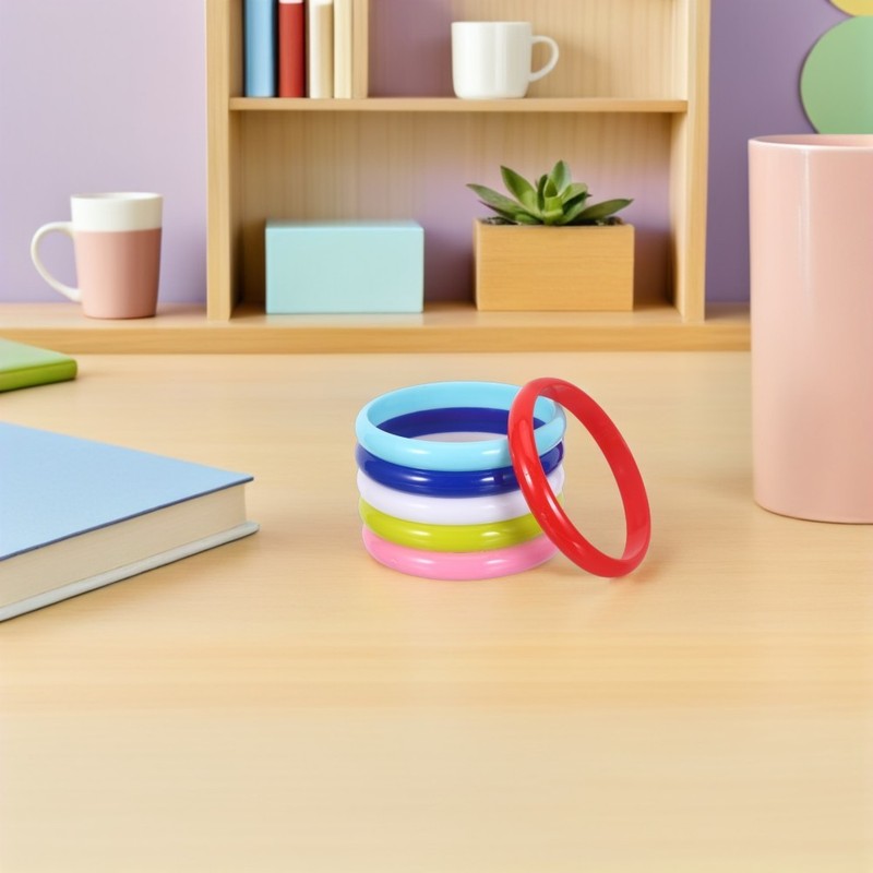 12 Pcs Colorful Candy Bracelet Bracelets for Kids Vintage Round Bangle gallery